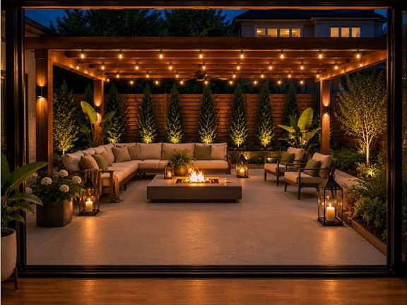 Conceptual backyard rendering oasis!