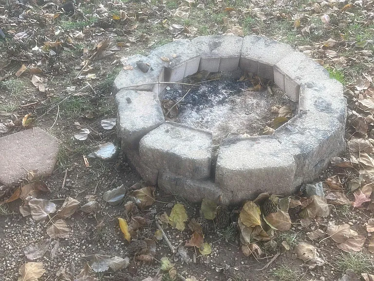 built in firepit