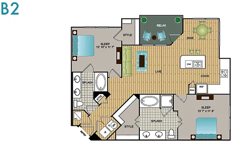 Floor plan B2