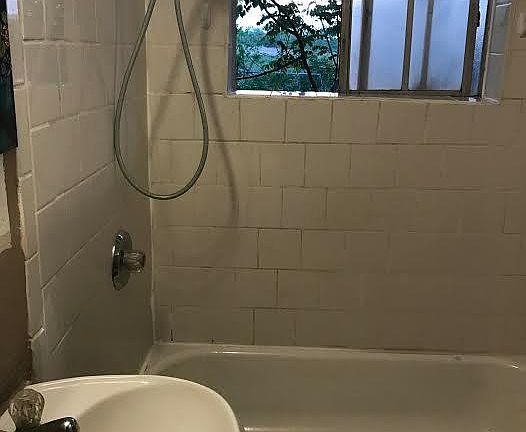 shower with country views