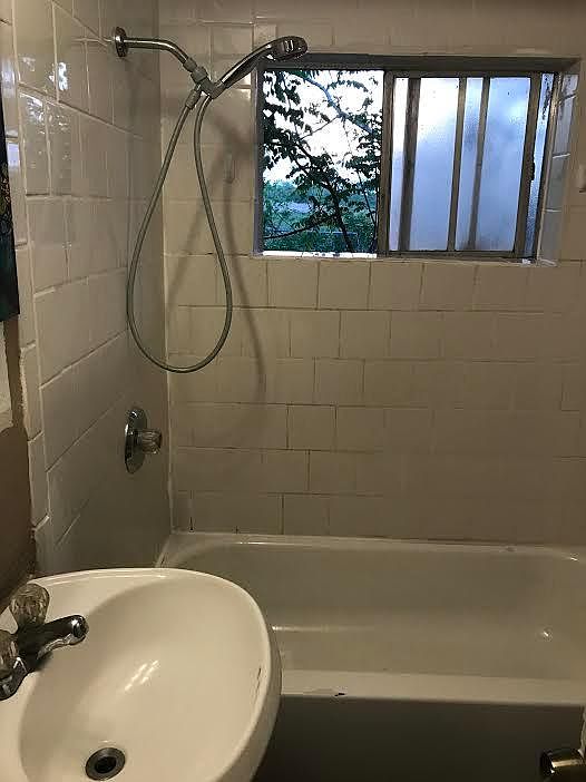 shower with country views