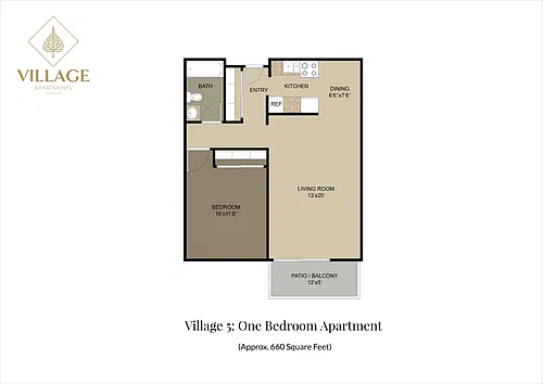 Floor plan One Bedroom 5-01