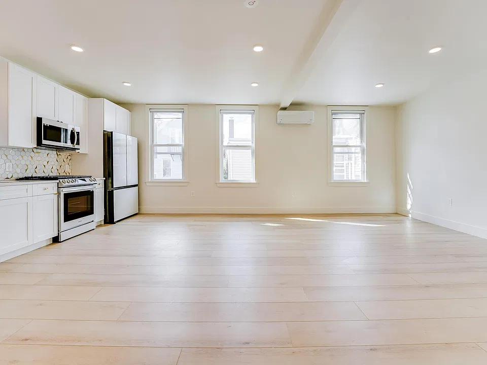 Kitchen and living room space