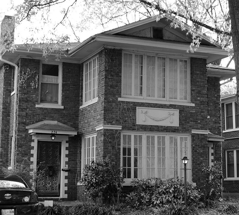 The available apartment is the downstairs unit of this duple