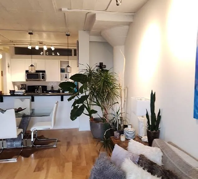 Living room into Kitchen