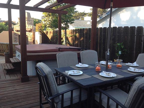 back yard relaxation