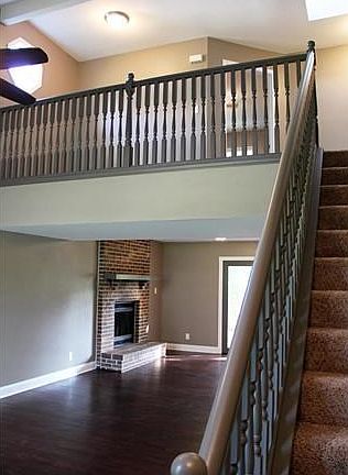 Loft overlooking living room