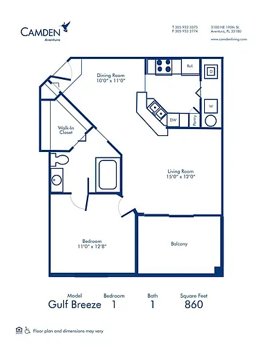 Floor plan Gulf Breeze
