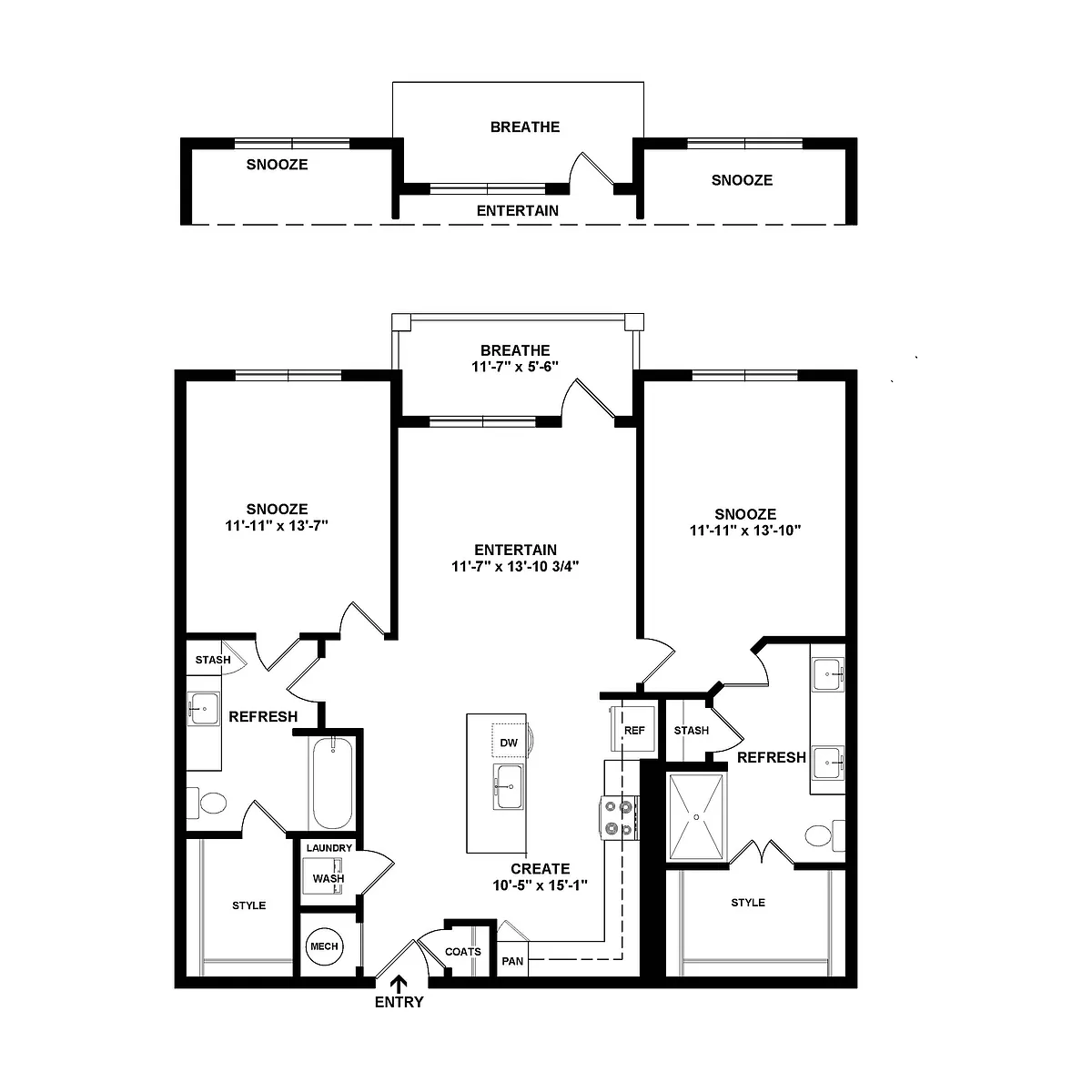 Floor plan B3