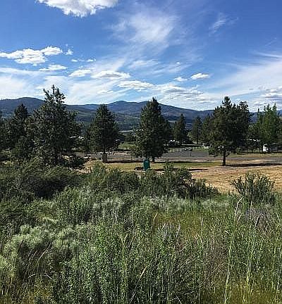 Gravel easement at bottom