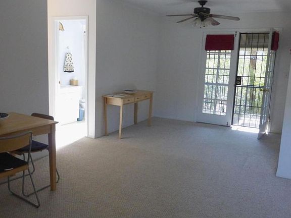 dining area opening to french doors