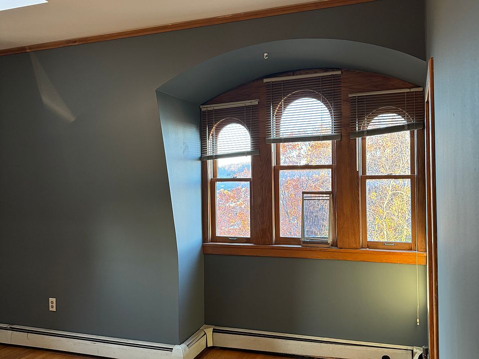 Loft bedroom with a sky light