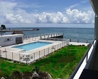 Pool and Ocean view of Oceanfront Condo