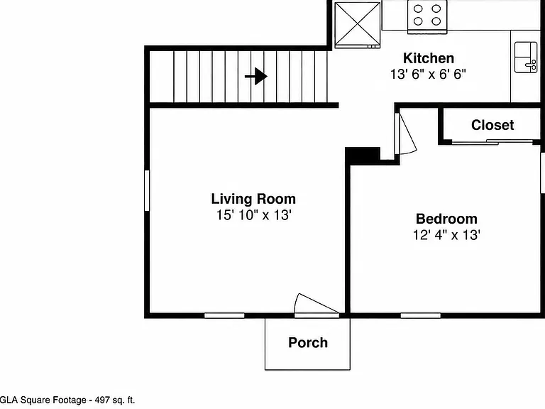 Upstairs/ground-floor floor plan