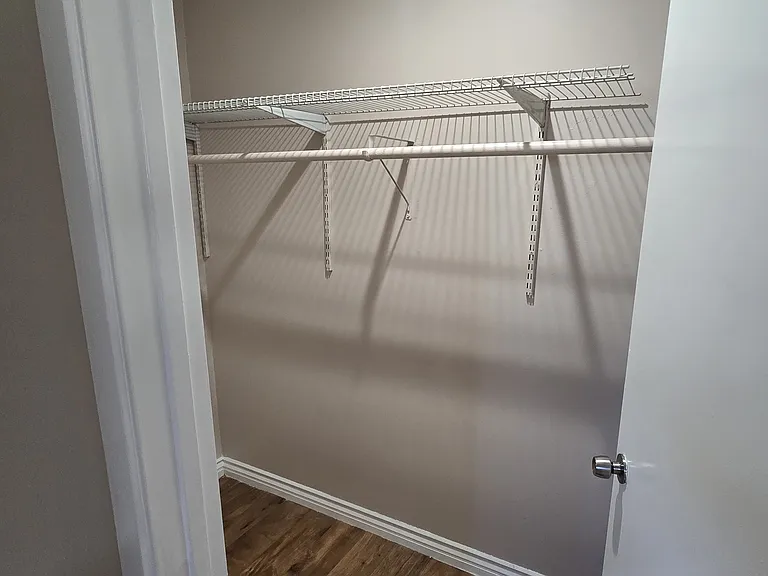 Spacious walk in closet