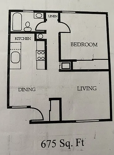Floor plan 2 Bedrooms