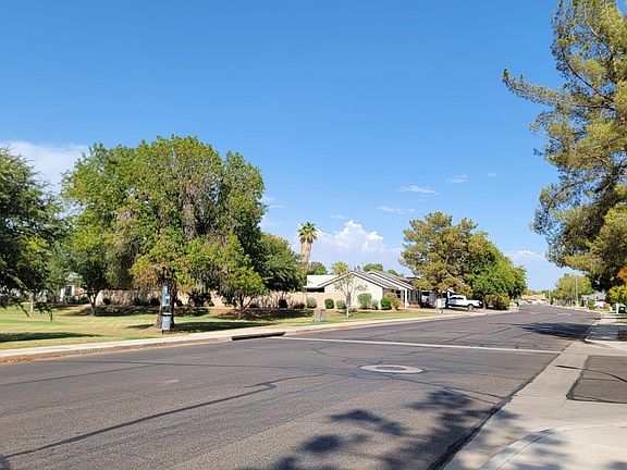 looking east towards school
