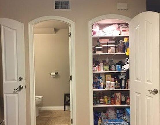 Guest bathroom and Pantry