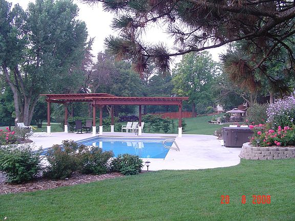 Rear view looking south