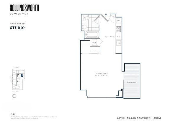 2nd image of 70 W 37th St #2319