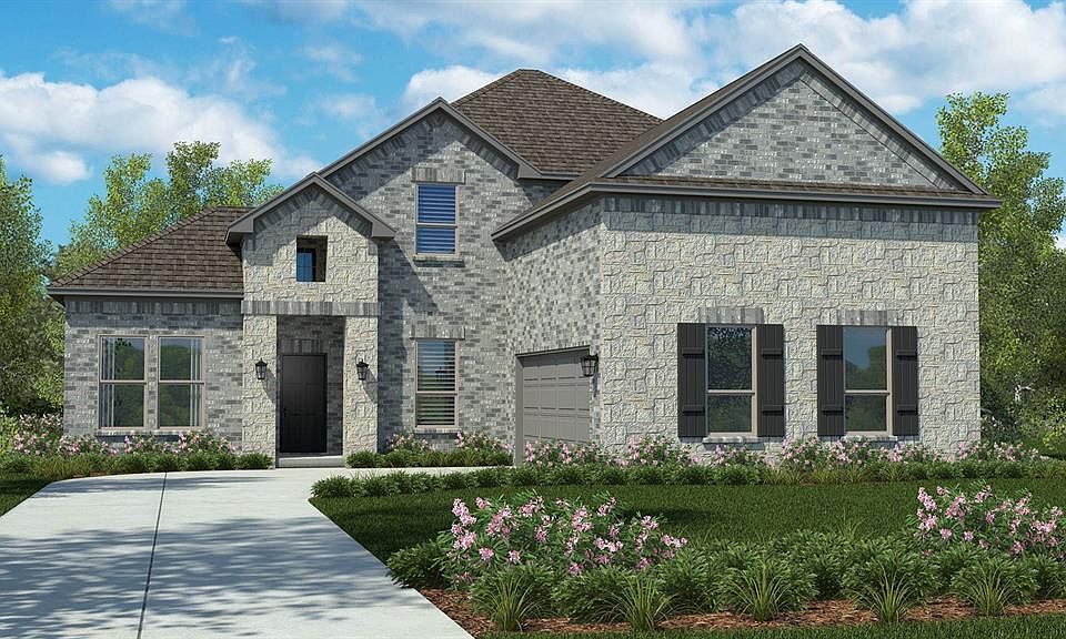 Front Elevation - D.R. Horton''s Valley SpringFloorplan Elevation B - All Home and community information, including pricing, included features, terms, availability and amenities, are subject to change at any time without notice or obligation. All Drawings, pictures, photographs, video, square footages, floor plans, elevations, features, colors and sizes are approximate for illustration purposes only and will vary from the homes as built.