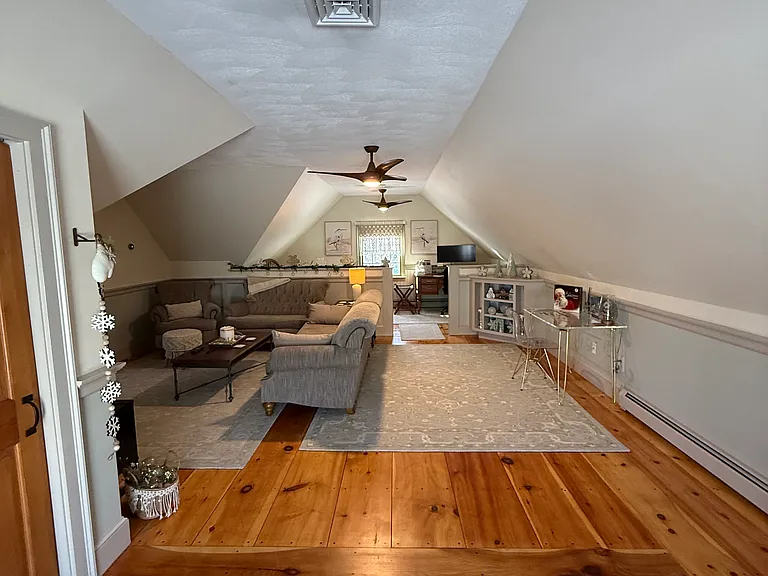 View of apartment entry with large closet on the left