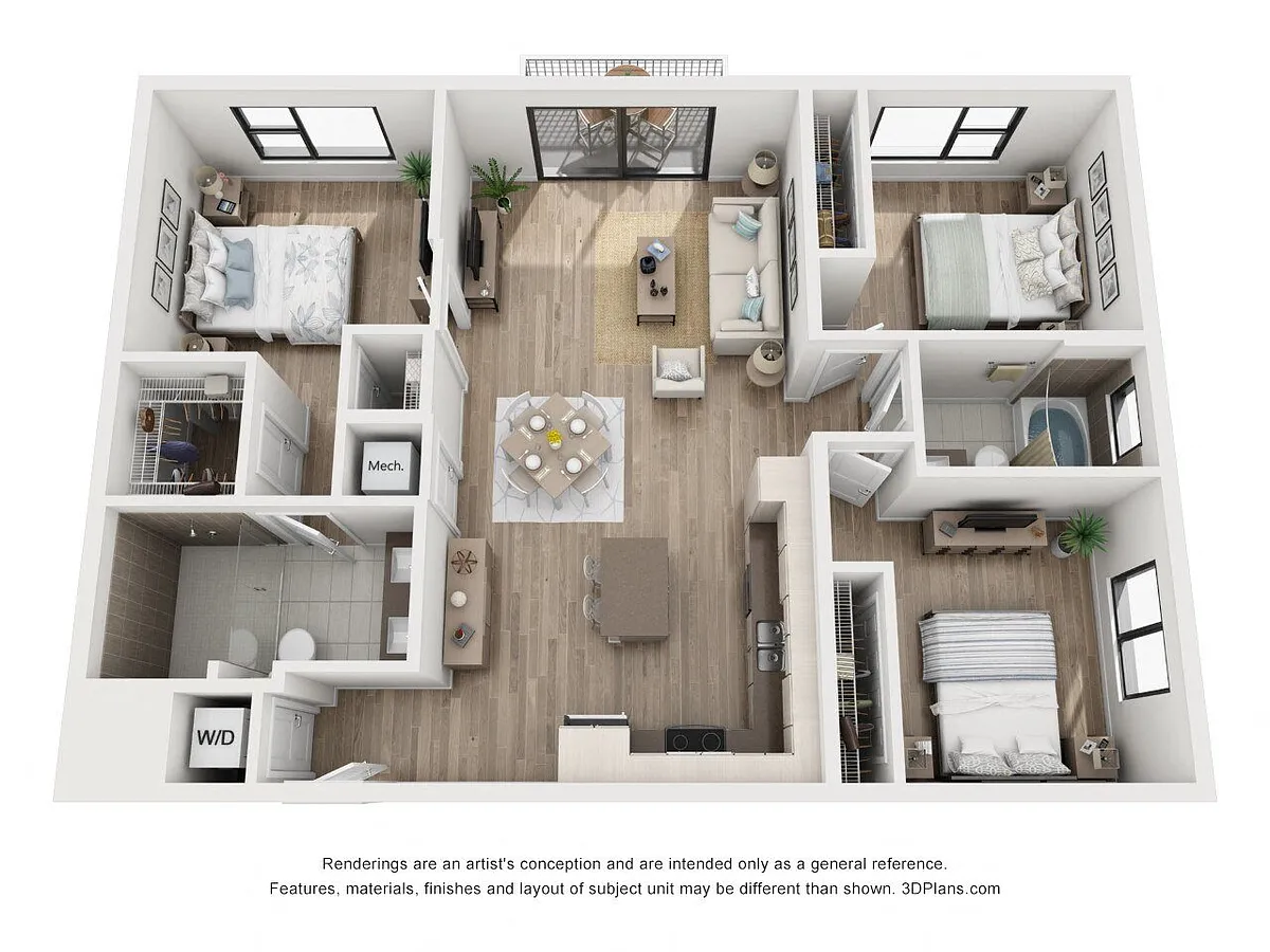 Floor plan 3 Bedroom