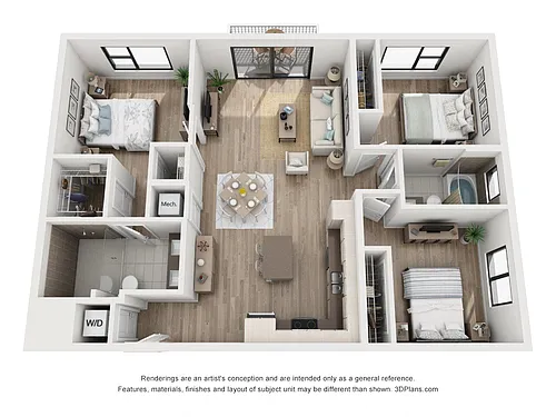 Floor plan 3 Bedroom