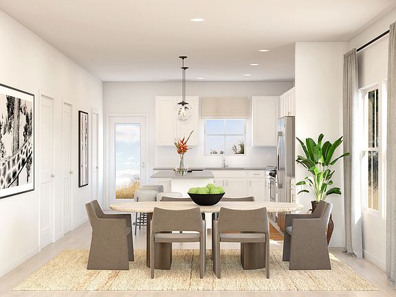 Dining area near kitchen