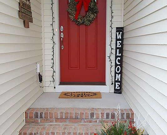 Christmas entry way