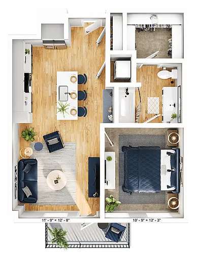 Floor plan A1B