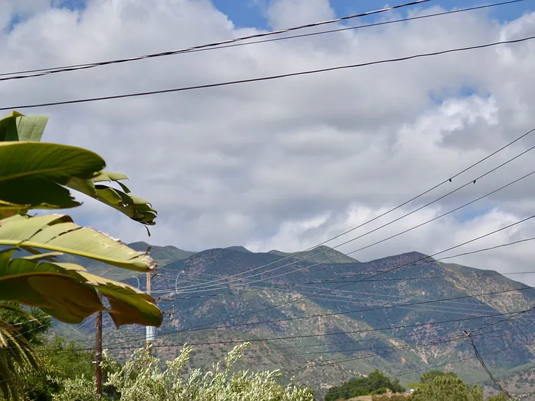Mountain view from front.