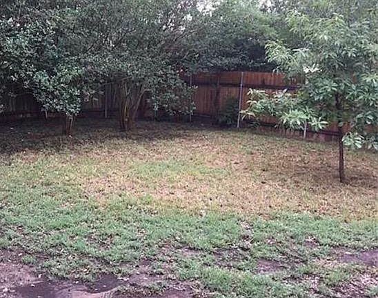Nice size backyard