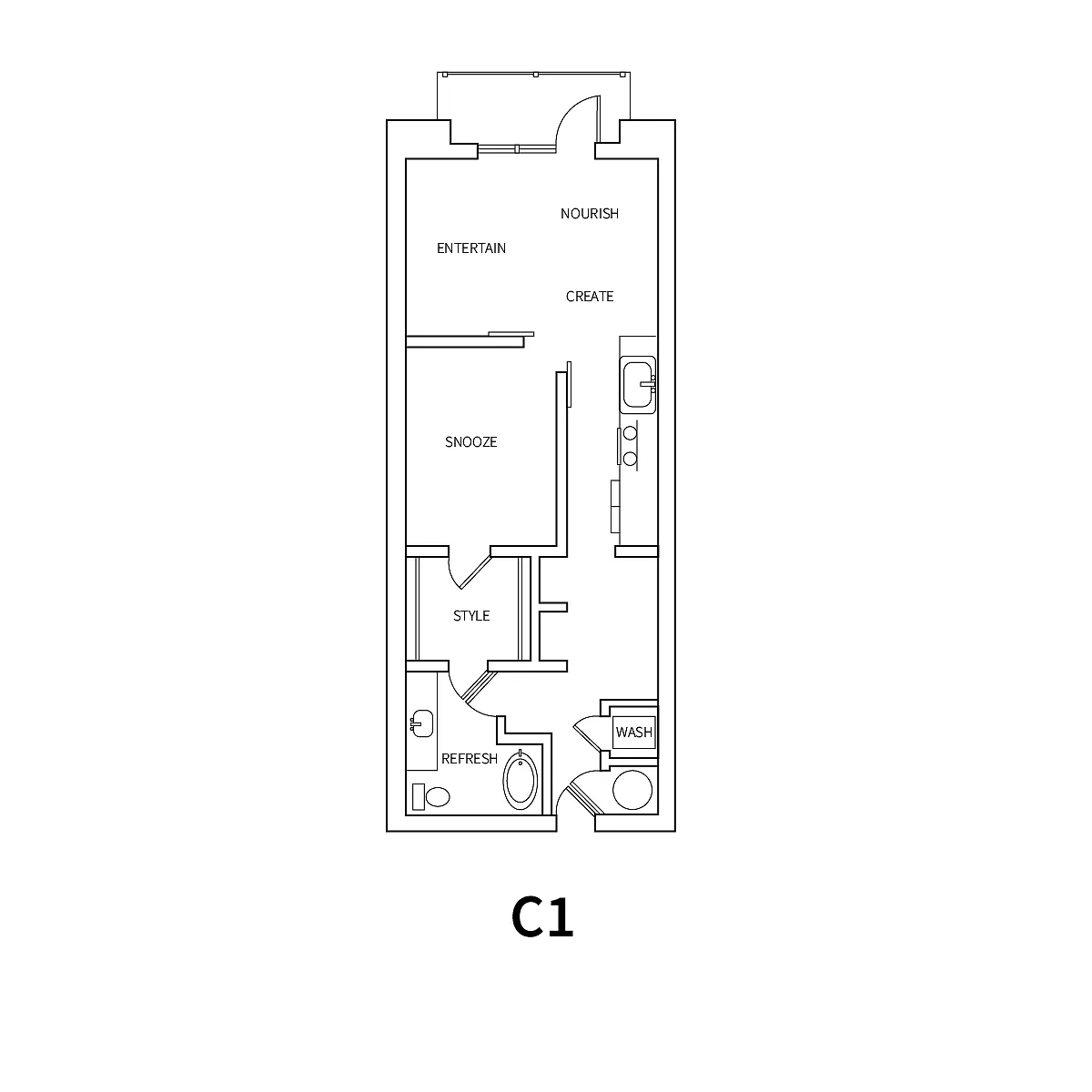 Floor plan C1