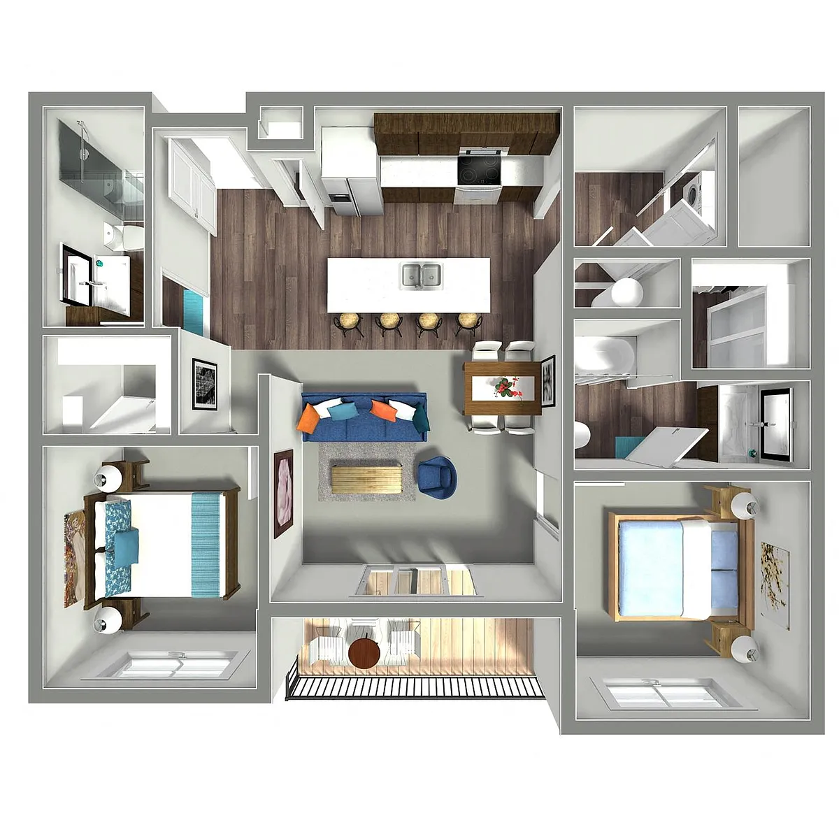 Floor plan Blanc