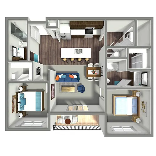 Floor plan Blanc