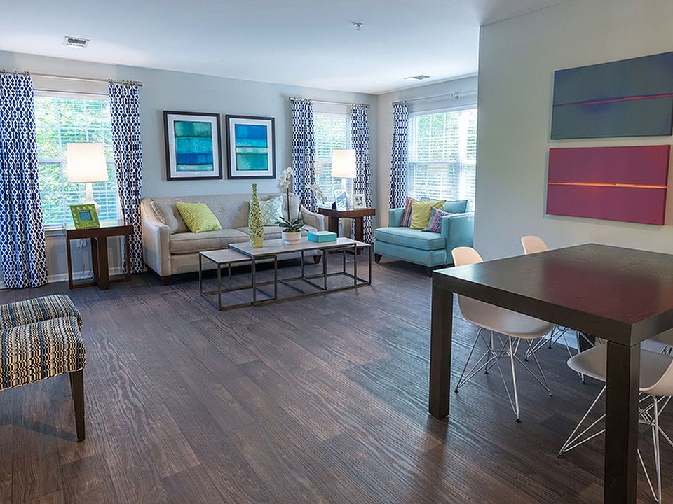 Sustainable wood plank-style flooring throughout