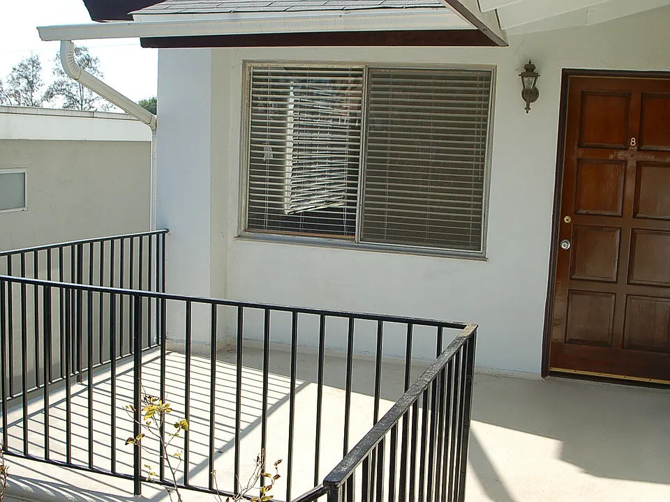 Unit #8 entrance and exclusive patio