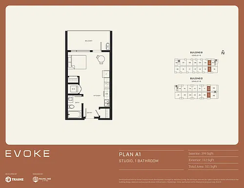 Floor plan A1 - Studio