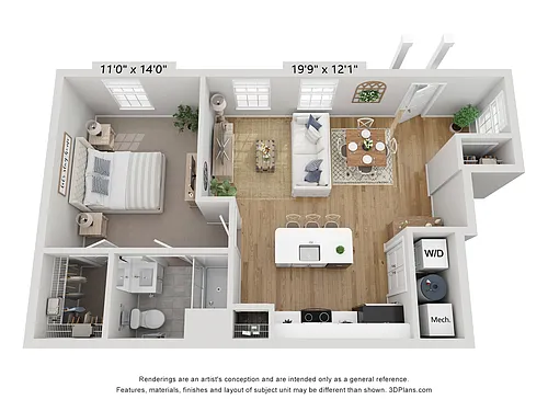 Floor plan Bentley Flat