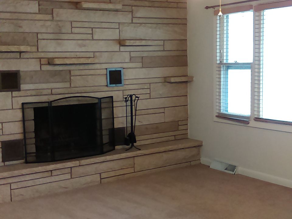Beautiful wood burning fireplace!
