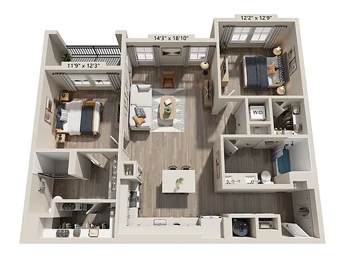 Floor plan B3