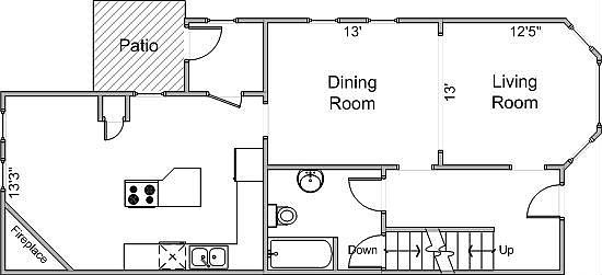 Main Floorplan For 1323 Spaight St.