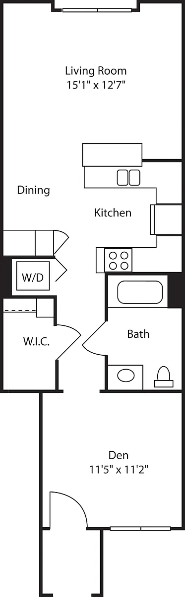 Floor plan Studio 590