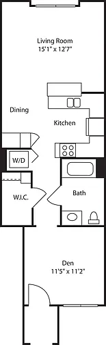 Floor plan Studio 590