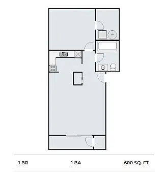 Floor plan 1X1