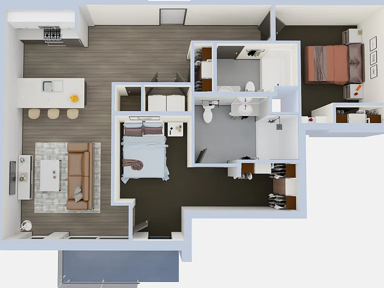 B3- 3D floorplan B3- 3D floorplan