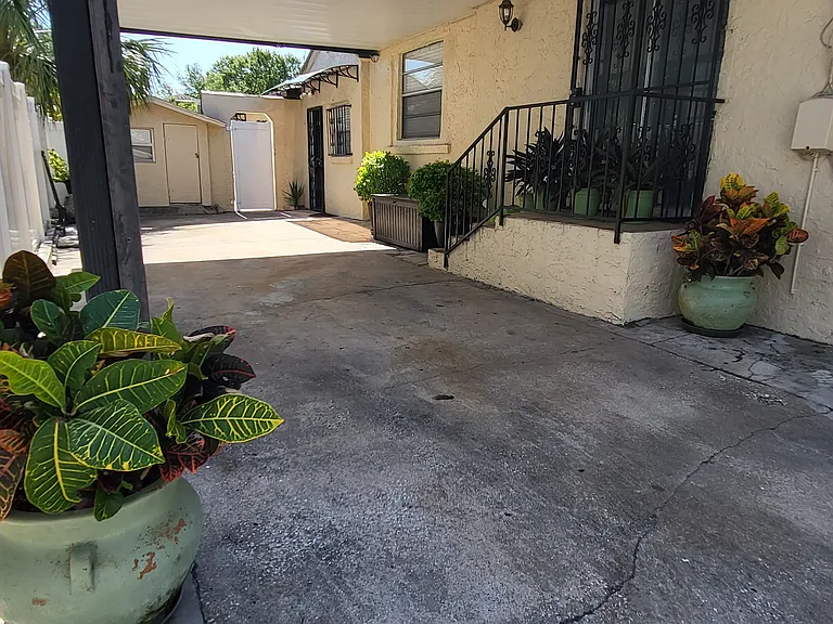 Carport area