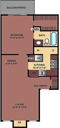 Floor plan 1-1 FLAT