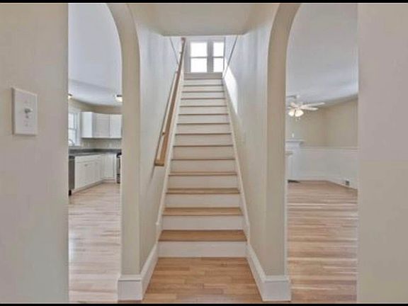 Shared living room on the right.
My stairs to the second floor middle.
Shared Kitchen to the left.